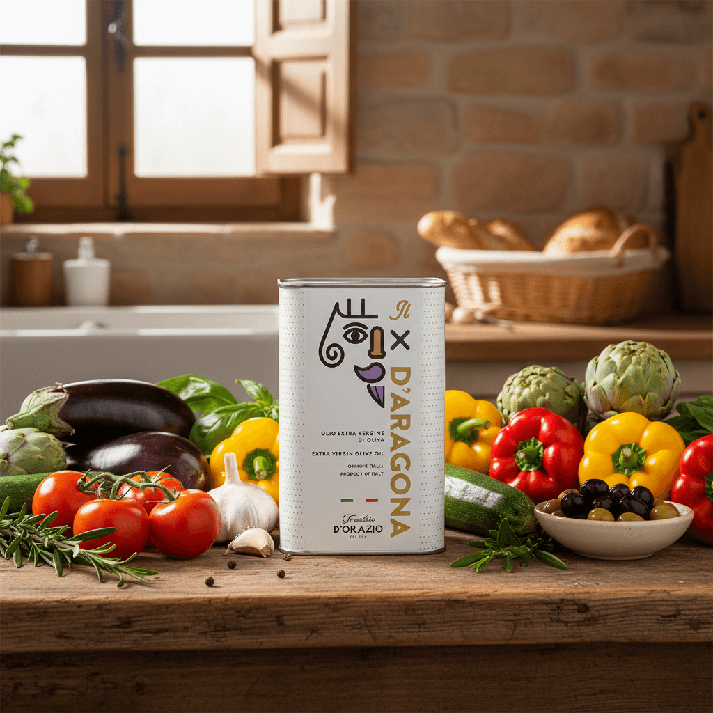 Extra panenský olivový olej D'Aragona 1l