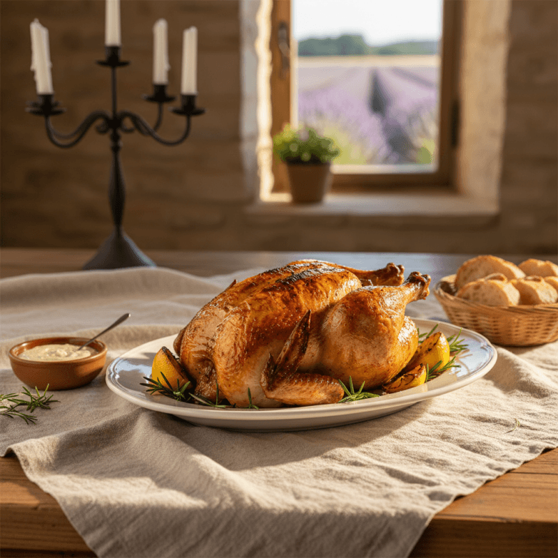 Pecene kura na tanieri